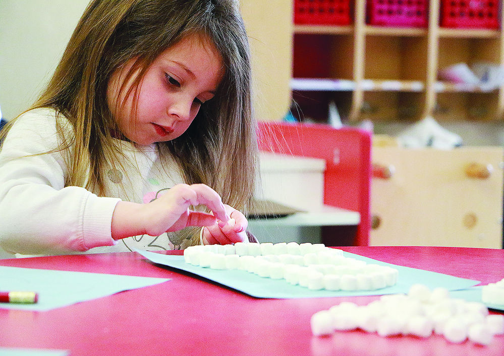 Lincoln preschool snowman craft